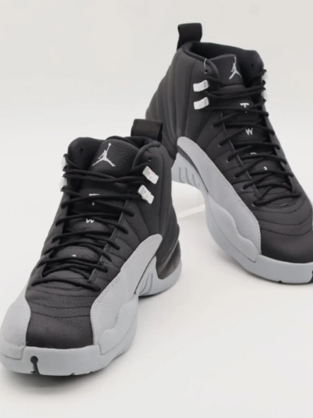 Nike Air Jordan 12 Retro Barons Black and Wolf Grey